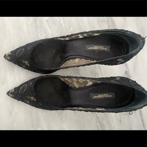 Dolce & gabbana lace heeled stilettos